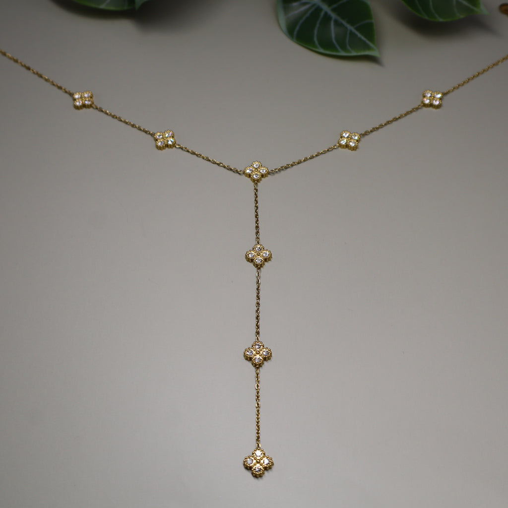 Fall Clover Necklace